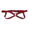 Imbracatura Artigianale In Pelle Rossa 3 Cm/ M Lulú Lafem