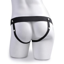 Arreio Com Dildo Oco Recarregável 6" Hollow Rechargeable Strap-On Com Controlo Remoto Fetish Fantasy Series