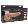 Arreio Com Dildo Oco Recarregável 6" Hollow Rechargeable Strap-On Com Controlo Remoto Fetish Fantasy Series