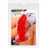 Analplug Unisex mit Saugnapf Rot