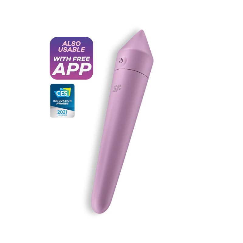 Balle Vibrante Ultra Power Bullet 8 Avec App Satisfyer Lila