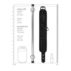 Luksuzna razdvojna šipka Spreader Bar Ouch! Crna