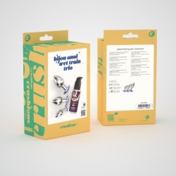 Bijou Anal Wet Train Trio Crushious Blauw