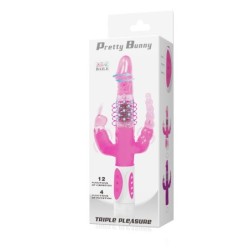 Pretty Bunny Vibrador Rotatori Triple