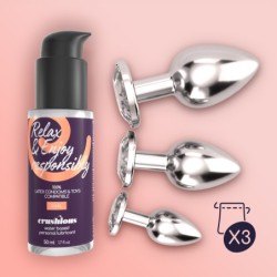 Bijou Anal Wet Train Trio Crushious Transparente