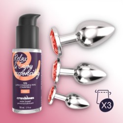 Bijou Anal Wet Train Trio Crushious Rojo