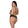 Body Amberly Preto Tamanho Queen Passion 48-50 4XL/5XL