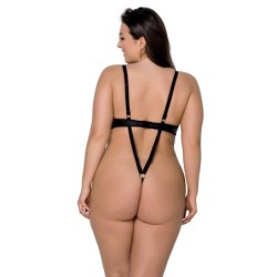 Body Celin Melns Queen Izmērs Passion 48-50 4XL/5XL