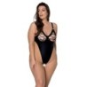 Body Celin Črn Velikost Queen Passion 52-54 6XL/7XL