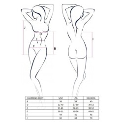 Body Charming Svart Passion 44-46 XXL/3XL