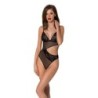 Body Christa Noir Ligne Érotique Passion 36-38 S/M