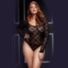 Long Sleeve Bodycon 3102 Baci Black Plus Size TAMANHO GRANDE