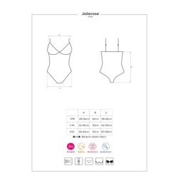 Боди Jolierose Obsessive Червен 40-42 L/XL