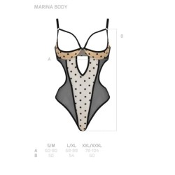 Body Marina Beige Devil Collection Passion 36-38 S/M