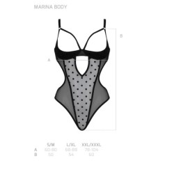 Body Marina Svart Devil Collection Passion 36-38 S/M