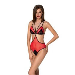 Body Peonia Rot Erotic Line Passion 40-42 L/XL