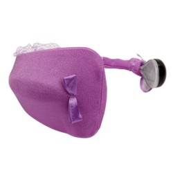 Tanga mit Vibrator mit Fernbedienung Lila