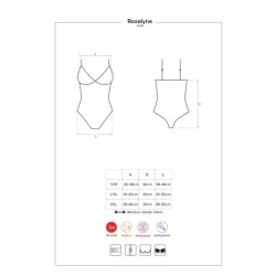 Body Rosalyne Obsessive Piros 36-38 S/M