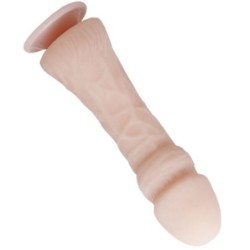 Didelis varpos formos dildo su natūralia vibracija 23.5 cm