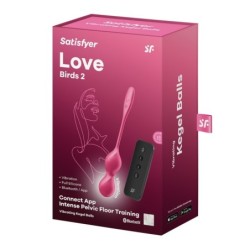 Love Birds 2 Kegelballen - Kegeloefeningen en G-spot Stimulatie - Roze Satisfyer