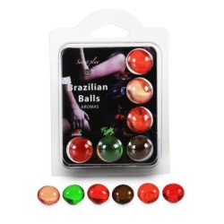 Määrdeained Suudeldavad Brasiilia Pallid Mitme Maitsega 6 X 4Gr