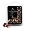 Šokolaadimaitselised suudeldavad libestavad pallid Brazilian Balls 6 X 4Gr