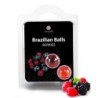 Lubricējošas Skūpstāmas Bumbiņas Brazilian Balls Meža Augļu Garša 2 X 4Gr