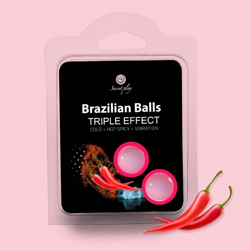Palline Lubrificanti Brazilian Balls Effetto Triplo 2 X 4Gr