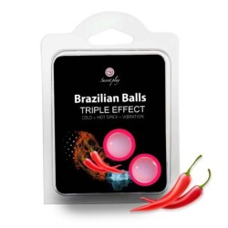 Bolas Lubricantes Brazilian Balls Efecto Triplo 2 X 4Gr