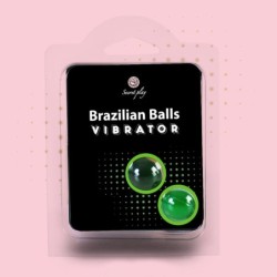 Bolas Lubricantes Brazilian Balls Shock Efecto Vibrador 2 X 4Gr