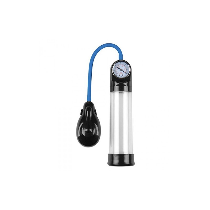Pompa per Pene Automatica Con Misuratore Pressure Touch Trasparente