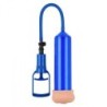 Penispumpe mit Masturbator Push Touch Sense Blau