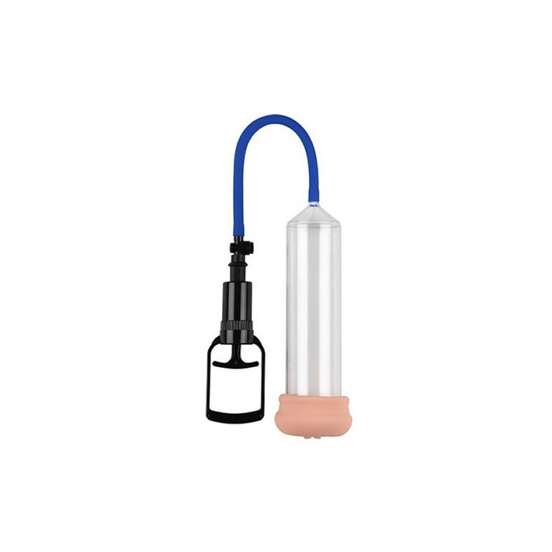 Pompa per Pene con Masturbatore Push Touch Sense Trasparente
