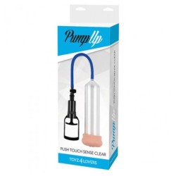 Pompa per Pene con Masturbatore Push Touch Sense Trasparente