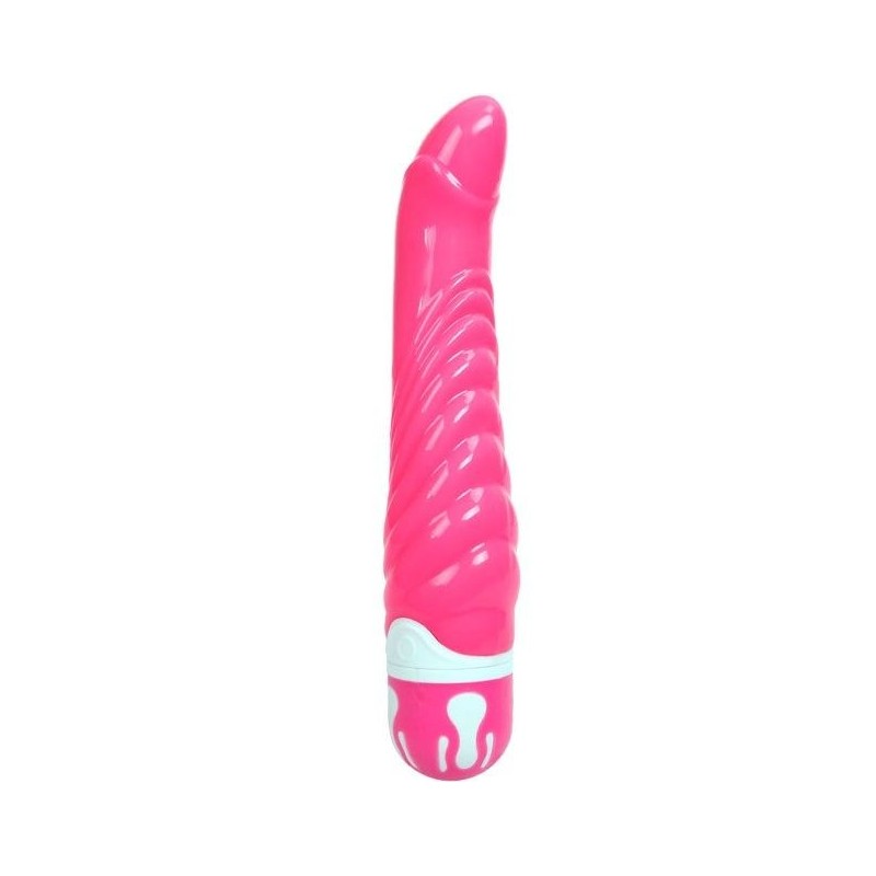 Realistiškas varpos formos vibratorius G taškui stimuliuoti, rožinis, 21,8 cm