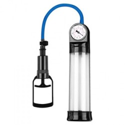 Pompa per Pene con Misuratore Pressure Touch Push Trasparente