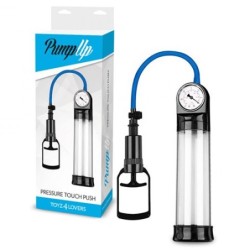 Penis Pump ar Mērītāju Pressure Touch Push Caurspīdīgs