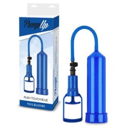 Pumpa na penis Push Touch Modrá