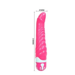 Realistiškas varpos formos vibratorius G taškui stimuliuoti, rožinis, 21,8 cm