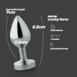 Borealis Plug Anal Médio Com Led Crushious