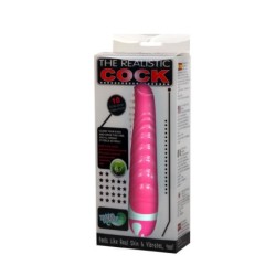 Realistiškas varpos formos vibratorius G taškui stimuliuoti, rožinis, 21,8 cm
