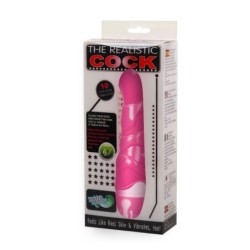 O Cock Realista Rosa 21,8 Cm