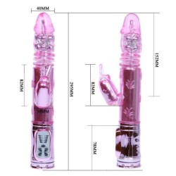 Lapin Vibrant Rotatif Rampant Rose