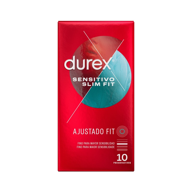 Confezione da 10 Profilattici Sensitivo Slim Fit Durex