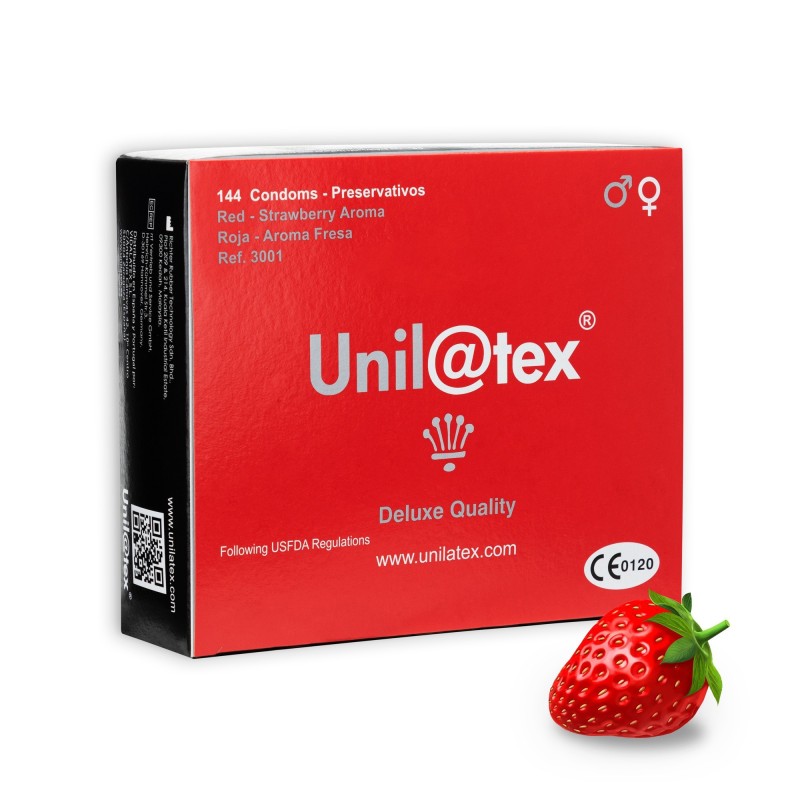 Boîte De 144 Préservatifs Rouges Fraise Boîte De 144 Préservatifs Rouges Fraise