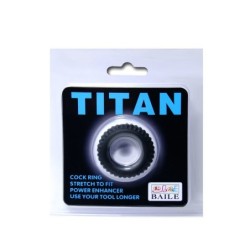 Titan Cockring Sort 1.9 Cm
