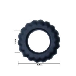 Titan prsten za kurac crni 2 cm