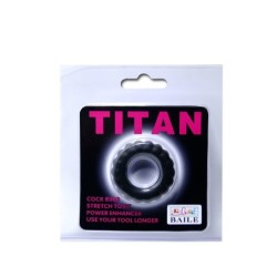 Titan Cockring Negre 2 Cm