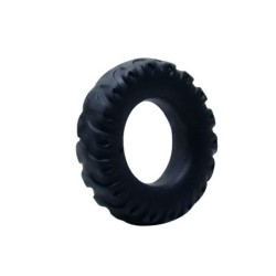 Titan Cockring Schwarz Grün 2 cm