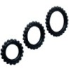 Titan Set 3 Pcs Cock Ring Negre 2.8 + 2.4 + 1.9 Cm
